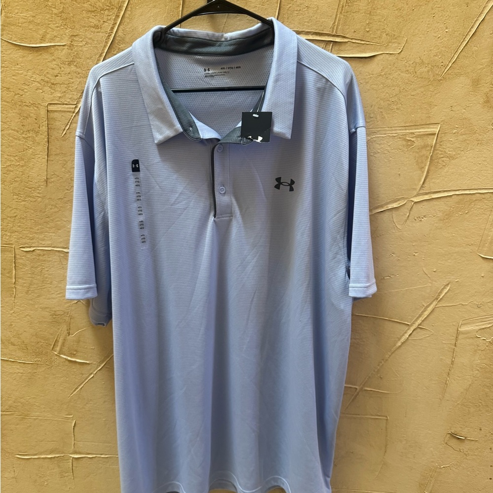 Under Armour Light Blue Polo Men’s 4XL Shirt